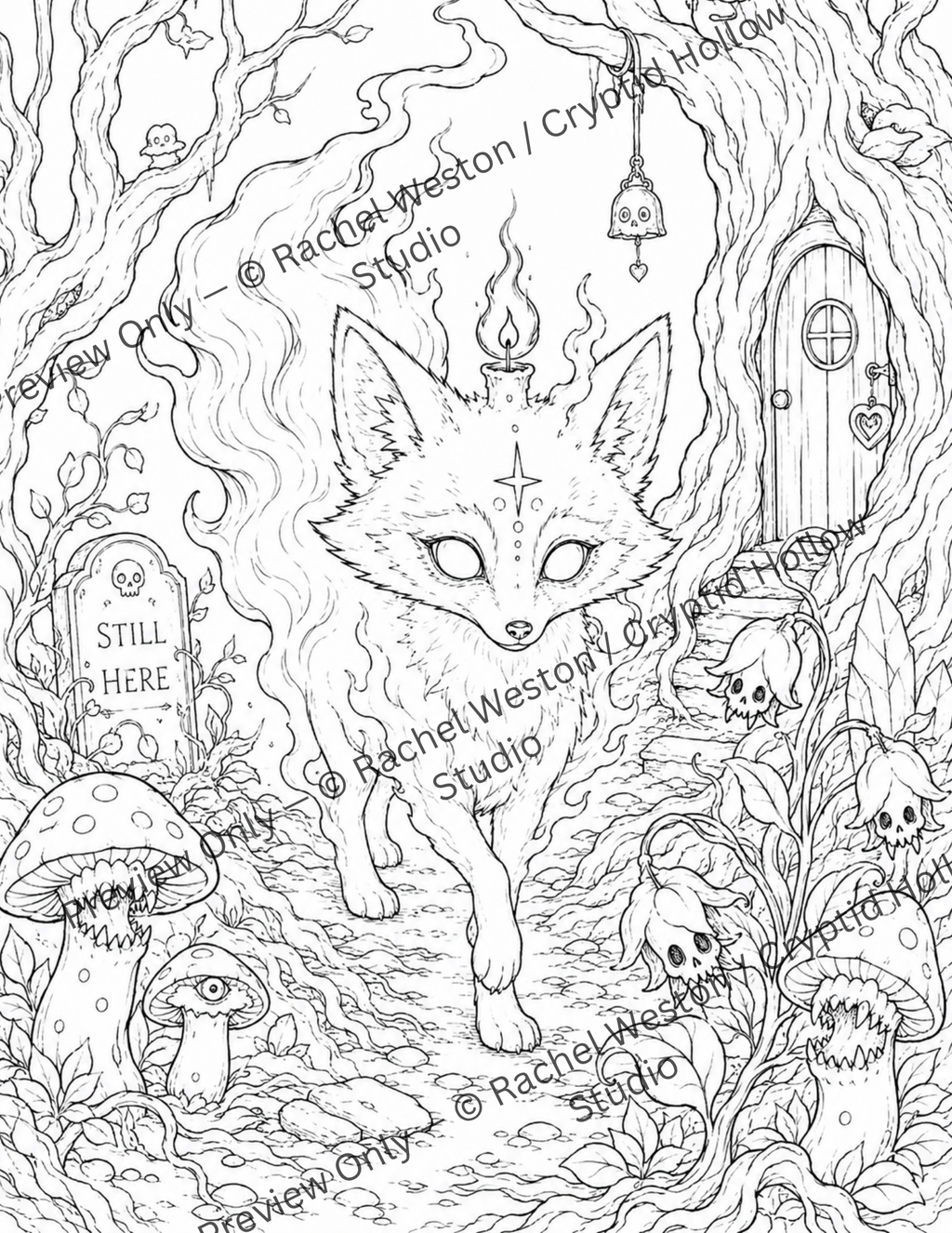 Creepy Cozy Critters Coloring Pack Vol. 1