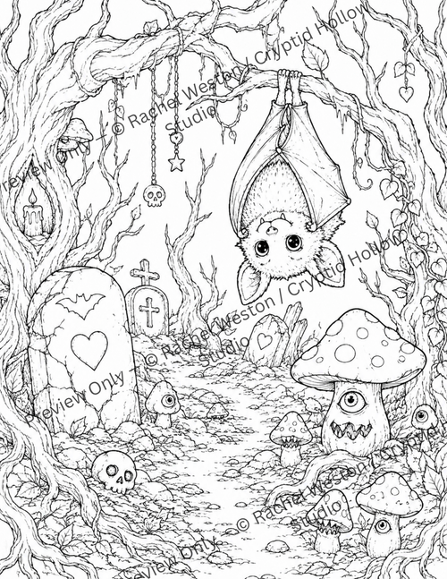 Creepy Cozy Critters Coloring Pack Vol. 1