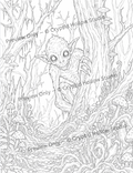 Cryptid Hollow: Forest Nightmares Mini Bundle | 3 Printable Spooky Coloring Pages