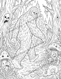Creepy Cryptid Coloring Pages Bundle | Printable Adult Coloring Pages | Spooky Monsters, Folklore Creatures & Haunted Forest Cryptids